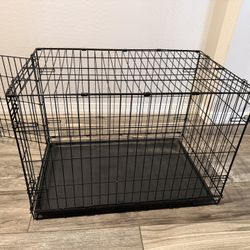 Dog Crate With Tray