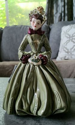 Antique Florence Ceramics, Lady Figurine "Sue Ellen"