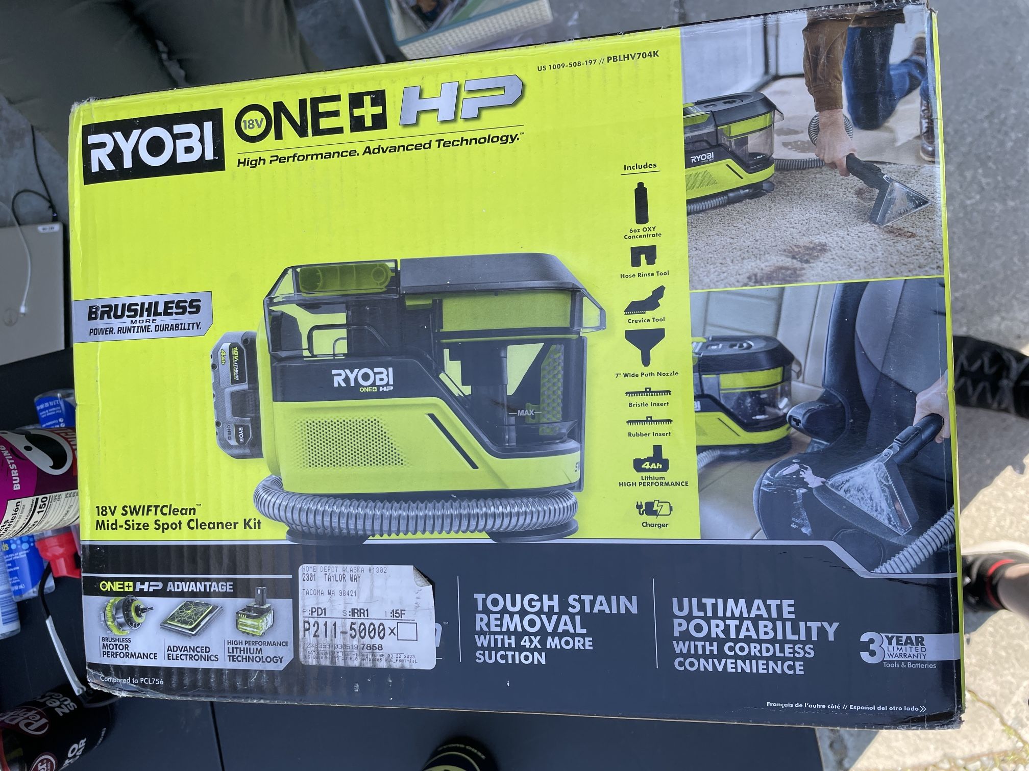 Mid-Size Spot Cleaner Kit - includes 4.0 ah battery and charger!