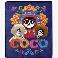 Disney Pixar Coco Remember Me Throw BRAND NEW