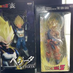 Dragon Ball Z Statue Vegeta Super Master Stars Banpresto Goku Lot Bundle 