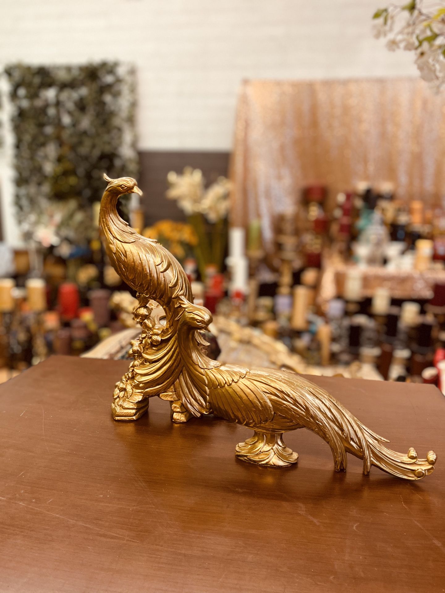 Vintage gold Peacock decor $40 firm “NO HOLDING “