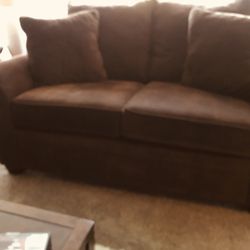 Brown Corduroy Couch And Loveseat