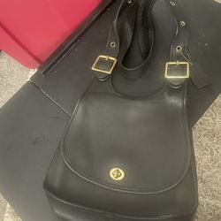 Vintage Coach Purse Black 