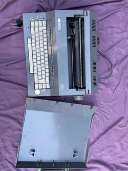 Smith corona typewriter grey