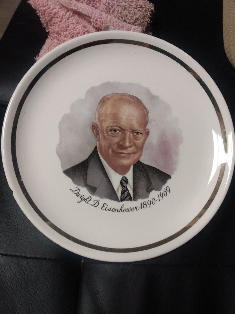 Vintage Dwight D Eisenhower Commemorative Plate