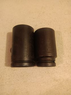 Proto 3/4 drive impact socket..1-1/2"..&..1-1/2X13/16"