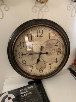 Large Globe Clock - Almost 2ft Wide