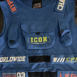 ROYAL BLUE ICON FLEECE VEST 
