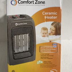  Comfort Zone Ceramic Heater Small Personal Size 