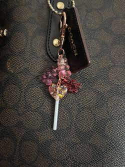 Pink Gummy bear Keychain
