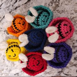 Hand crocheted interactive Bee hive.