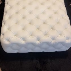 Leather Ottoman