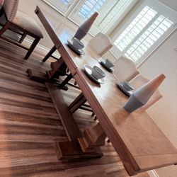 dining table with 6 chairs 🪑 used