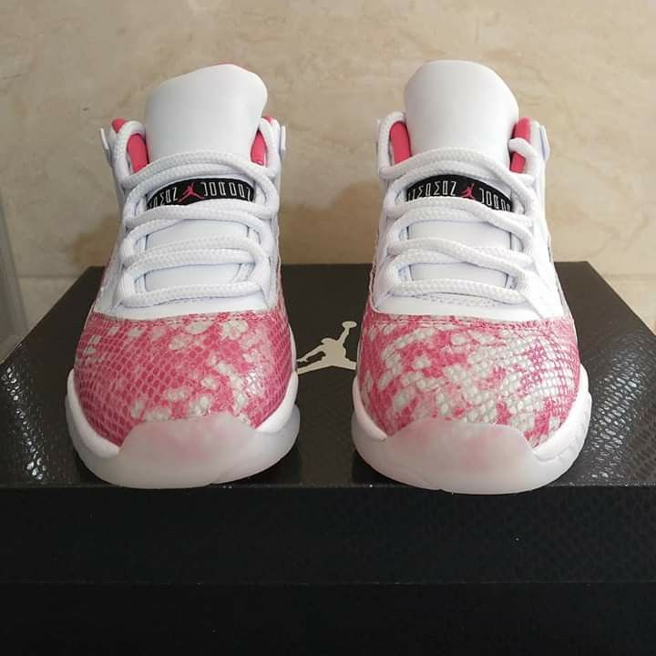 jordan 11 low top pink snakeskin