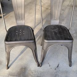 2 Chairs Bronze Color