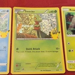 Set Of 3 Pokémon Cards