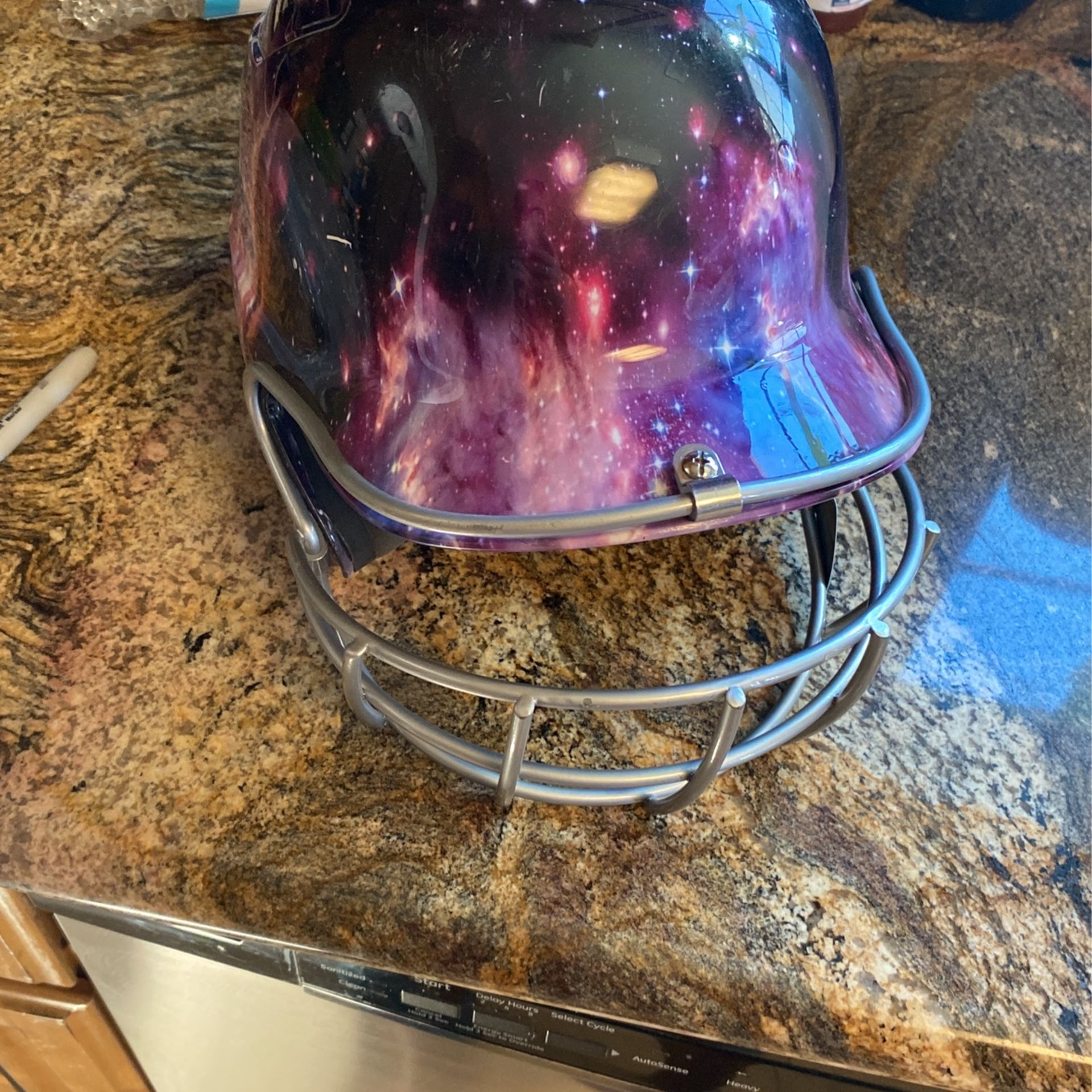 Girls batting helmet