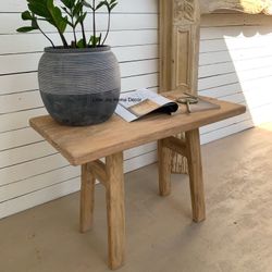 Earthy Organic Elements Home Decor Small Side Table/Kid’s Desk 