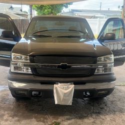 Chevy Silverado 2003 Negra 4.3 Motor Caja Corta