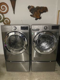 Washer and gas dryer