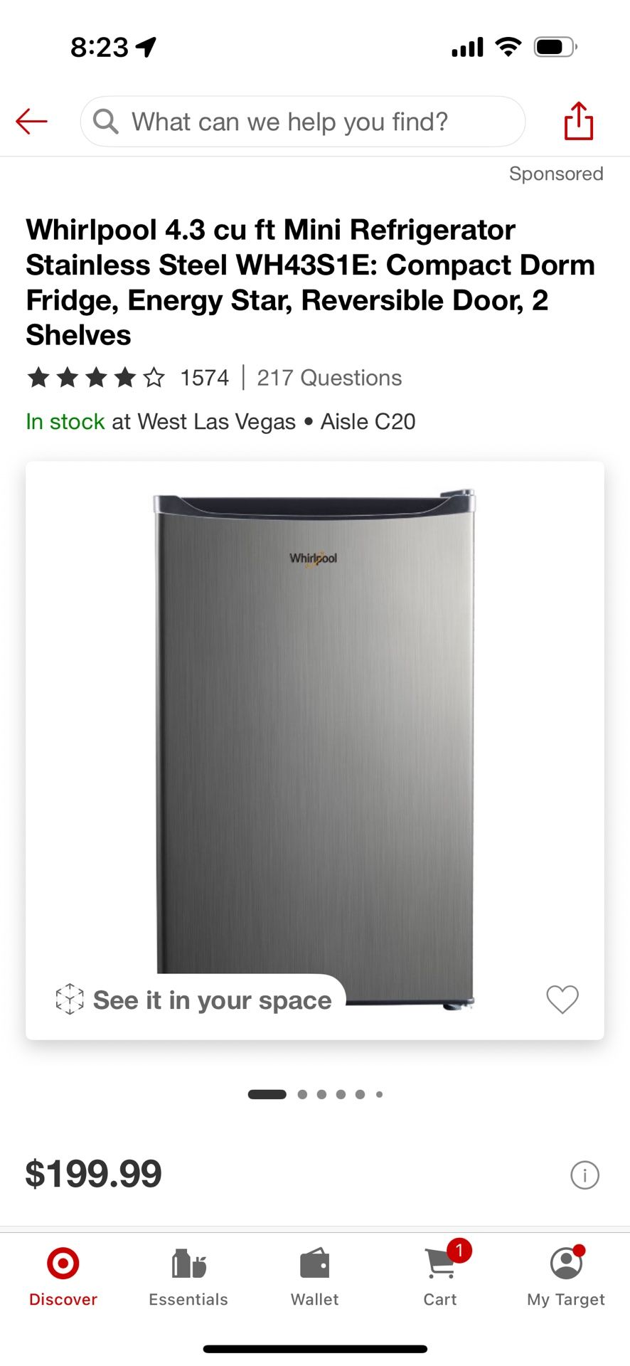 Whirlpool Mini Fridge