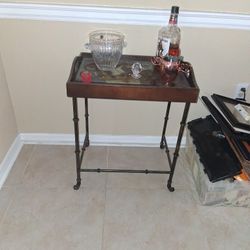 Bar Table Top Is A Tray That Is Detachable