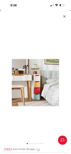 Slim 4-Drawer Plastic Storage Tower