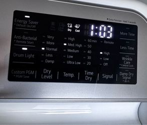 LG gas dryer-white