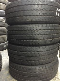 225/75/16 LT nexen set of used tires in great condition 70% tread 200$ plus tax for 4. Installation balance and alignment available but not included