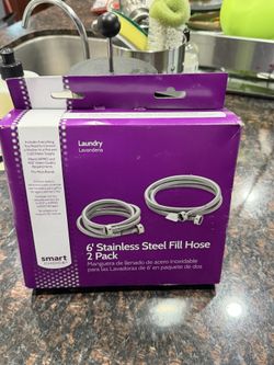 6’ Stainless Steel Fill Hose 2 Pack