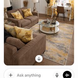 Brown Contemporary Couch Set