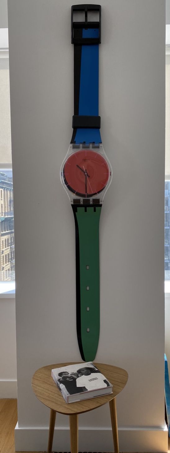 Large Swatch Watch Wall Clock