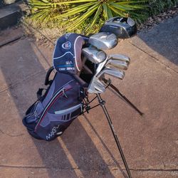 Golf Clubs And Stand