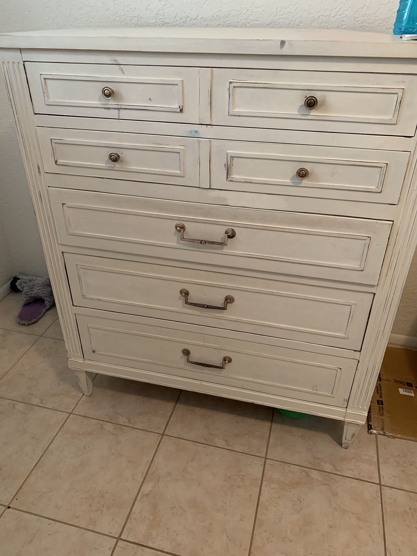 Solid white wood dresser for Sale in Sarasota, FL OfferUp