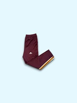Vintage adidas 3 stripe track pants maroon & gold men’s 2XL