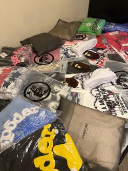 Hellstar, Bape, Cought syrup, Essential, Sp5der