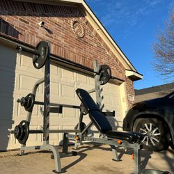 Squat Rack And Bench Only((((((weights And Bar Is Sold))))))