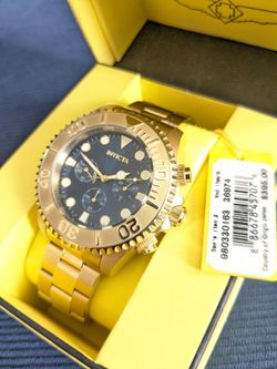 Invicta Men's Pro-Diver Quartz 47mm Gold / Blue Dial