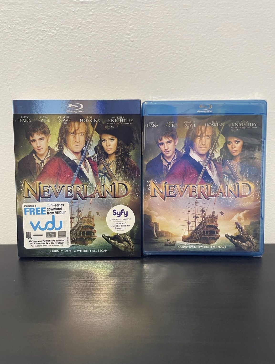 NeverLand Blu Ray Movie NEW SEALED w/ Slipcover Peter Pan Captain Hook 2012