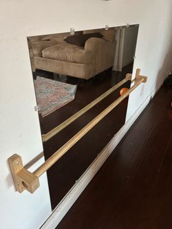 Baby Montessori pull up bar and mirror
