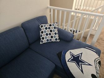 Blue couch small sectional