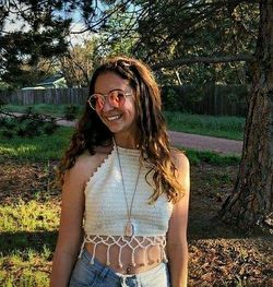 Beaded Boho Crochet Festival Crop Top