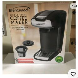 Brentwood AppliancsK-Cup 1 Serve Coffee Maker Black New in Box 