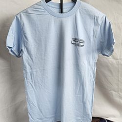 Men's Death Coast Supply Don't Go In The Water Graphic T Shirt Size Small Light Blue 