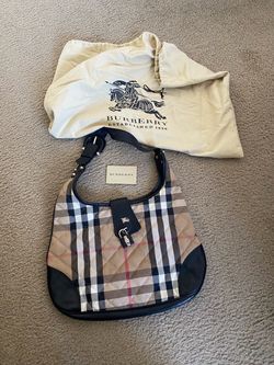 Burberry Nova Check Quilted Hobo Bag