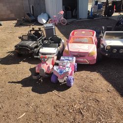 Kids Ride On Toy Vehicles-lot Of 6