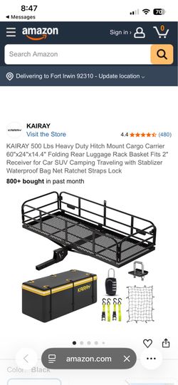 Kairay heavy duty hitch cargo carrier