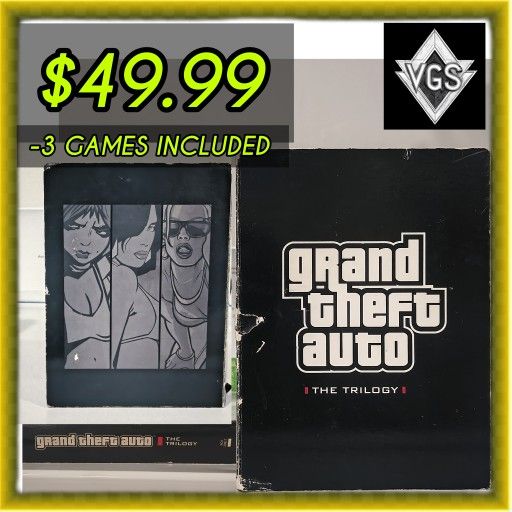 *3 DISCS* Grand Theft Auto Trilogy – Original Xbox