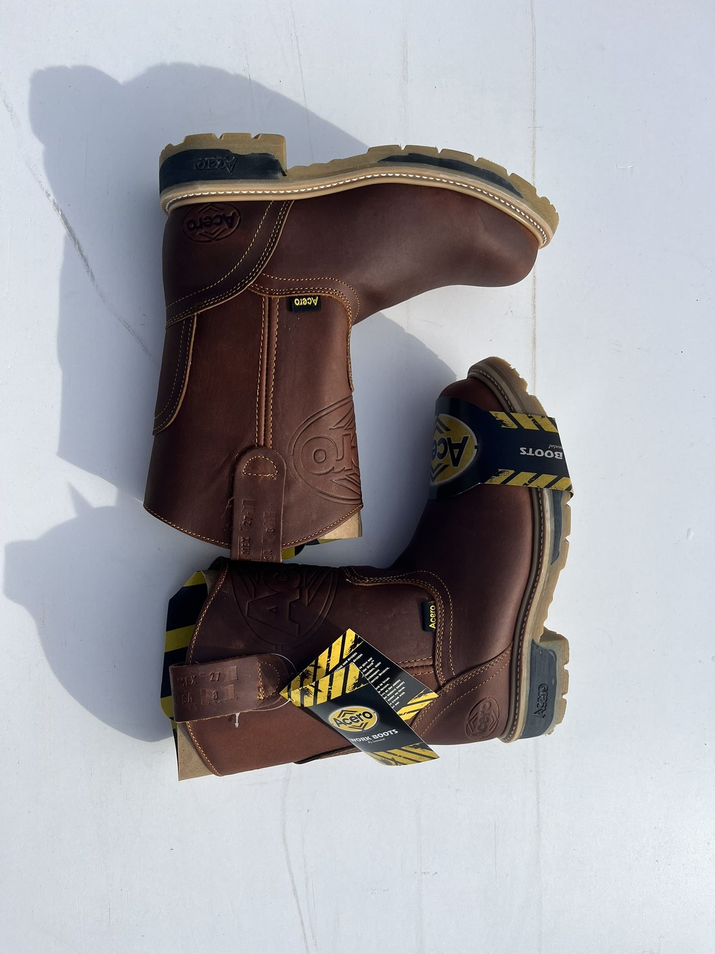 Men’s Acero Work Boots (brown) %50 OFF Sale